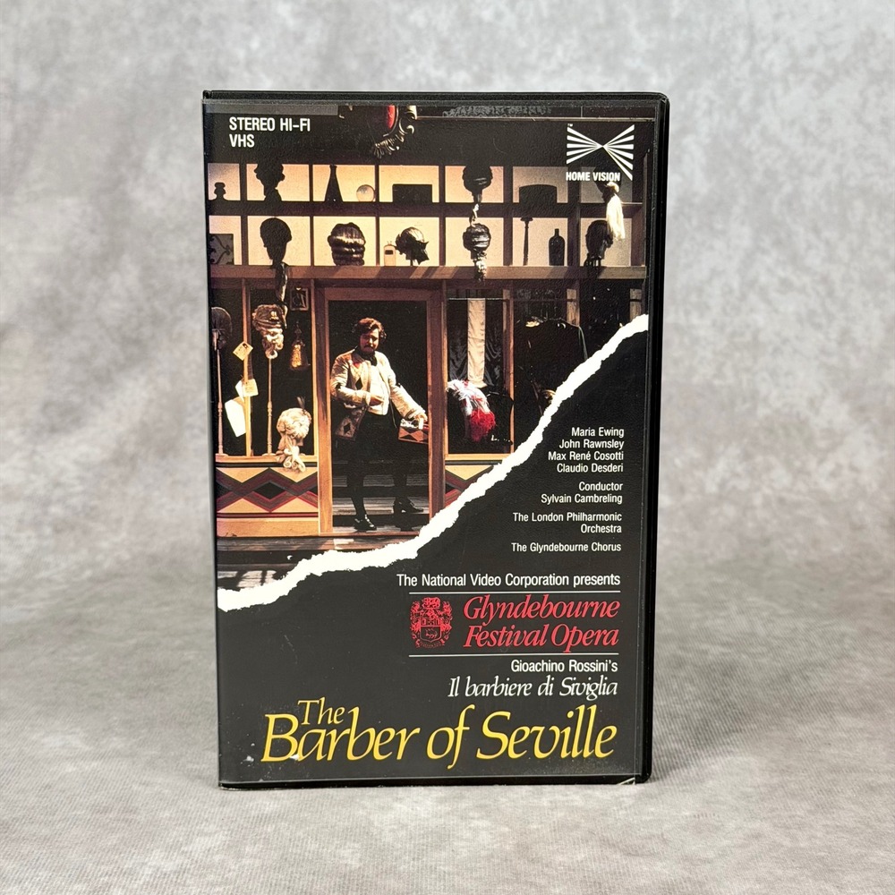 The Barber of Seville VHS Glyndebourne Festival Opera Rossini Maria Ewing 1982